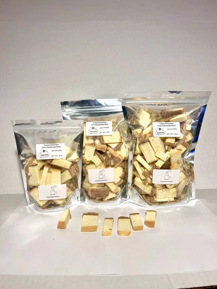 Freeze Dried Fanatics Bulk New York Cheesecake *Pick Size* Made Fresh