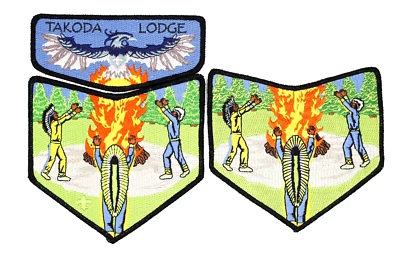 Elangomat Takoda Lodge 146 Flap Set w/Non-FDL Chevron Glacier's Edge Council WI - Image 1 of 2