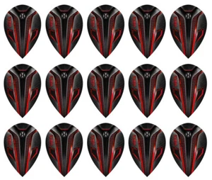 5 New Sets Harrows Noble Pear Dart Flights – Ships w/ Tracking - Red - Picture 1 of 1