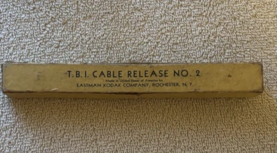 Vintage Kodak #2  Shutter Release Cable 6" Straight Thread in box w/instructions - Image 1 of 4