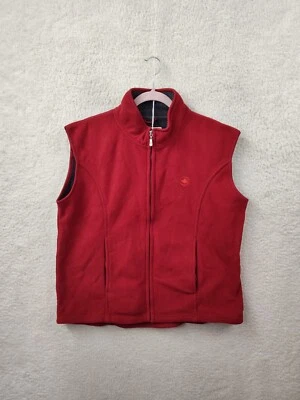 Mondetta Mujer Chaqueta Extra Grande Rojo 100% Poliéster Cremallera Completa Vellón Chaleco Ajuste Foto 1 de 4