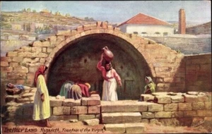 JERUSALEM, The Holy Land, Fountain of the Virgin; TUCK Artist PC; Unused; Mint - Bild 1 von 2