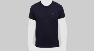 $34 US Polo Assn. Men's Blue Cotton Crew Neck Small Logo Pony T-Shirt Size L - Picture 1 of 1