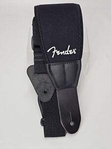 Fender 3.5" Wide Neoprene Comfort Guitar Strap - Black