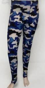 Leggings Bijorca Azul Camuflados Talla Única Se Ajusta a “La Más” OSFM - Imagen 1 de 7