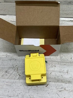 Woodhead Watertite Flip Lid Turnex Female Receptacle #65W47 15A 125V Nema L5-15 - Image 1 of 4