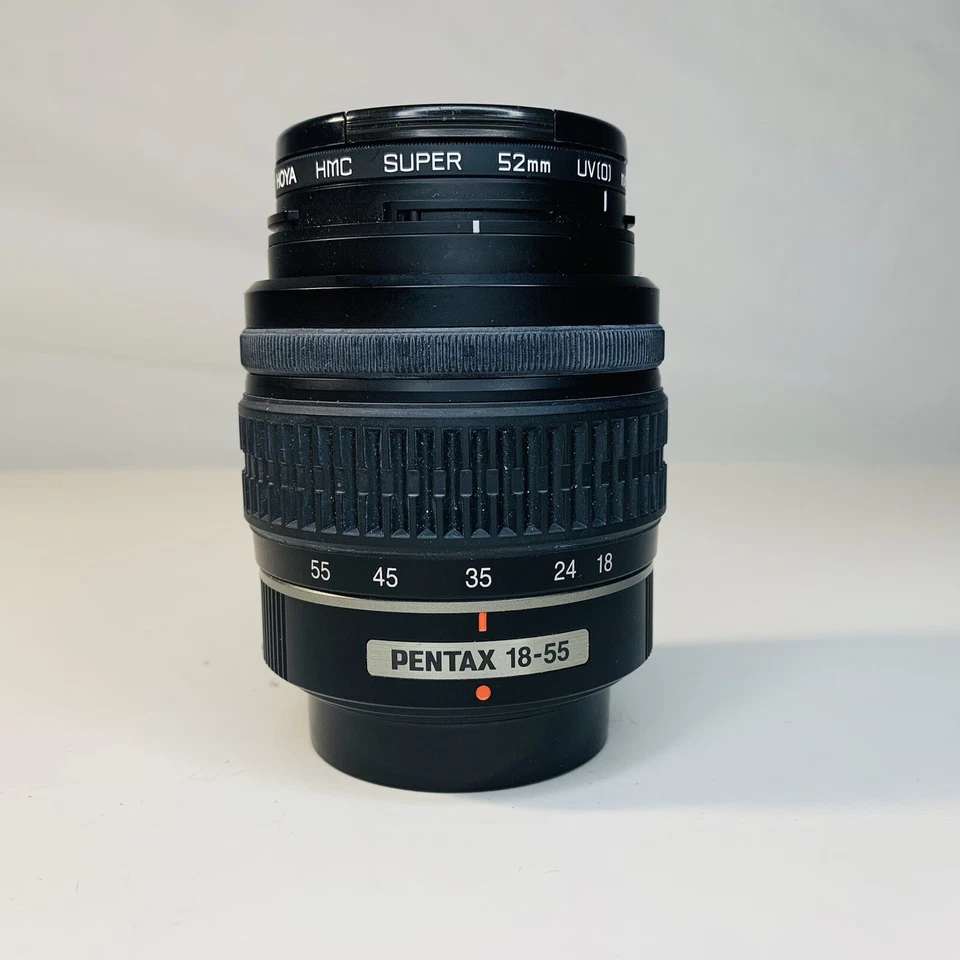 Pentax SMC DAL 18-55mm f/3.5-5.6 Digital zoom Lens HOYA Filter Mint Condition - Image 1 of 4