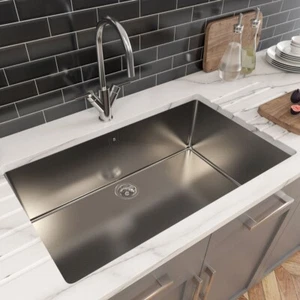 Astini Serena 1.0 Bowl Stainless Steel Undermount Kitchen Sink & Waste 7040 - Picture 1 of 10