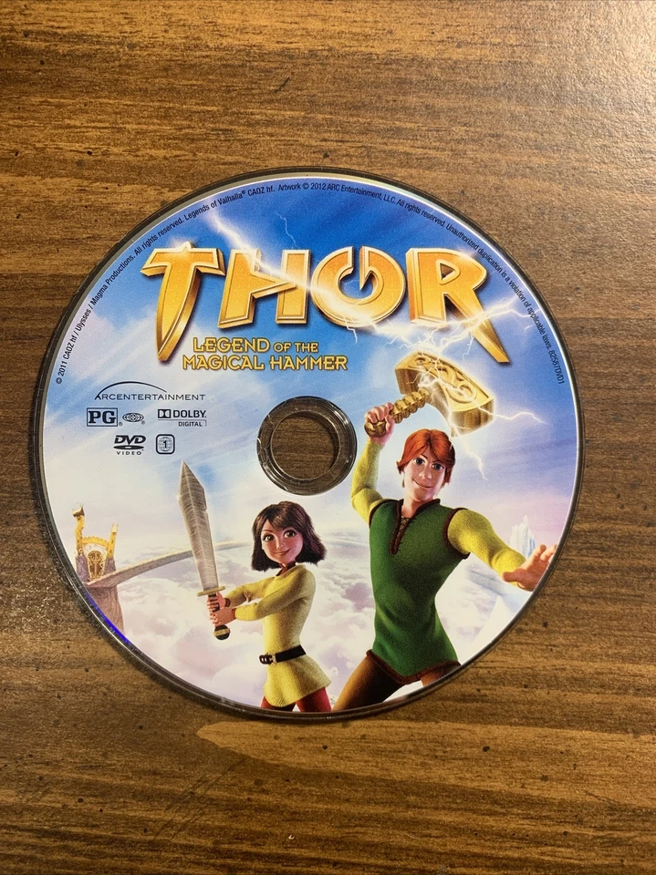 THOR LEGEND OF THE MAGICAL HAMMER DVD-*DISC ONLY*  - Image 1 of 1