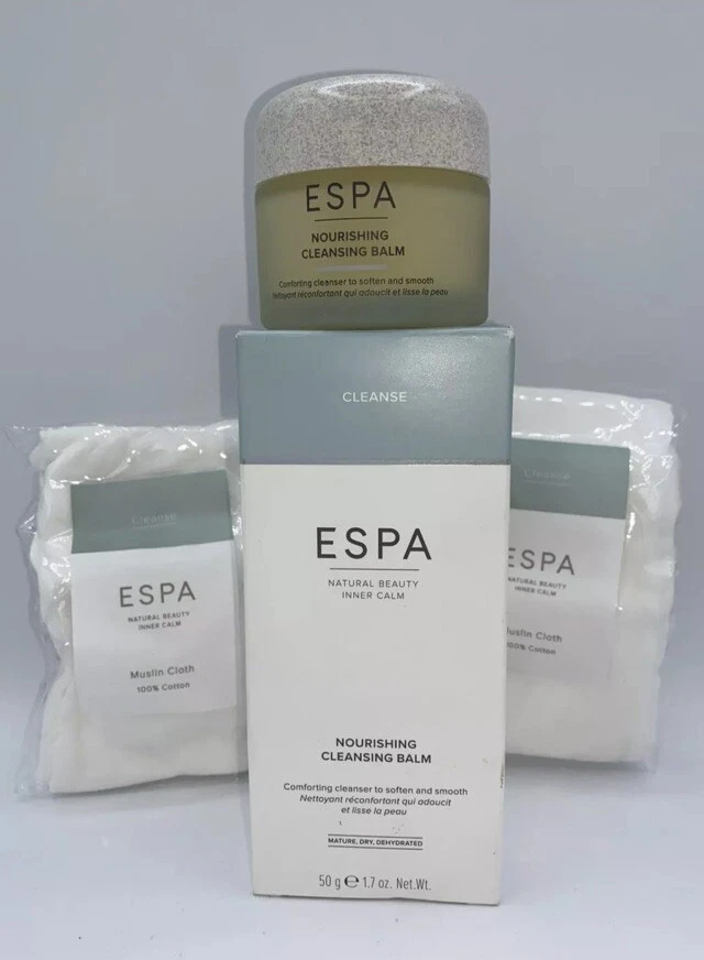 ESPA Nourishing Cleansing Balm 50g. + 2 Stück Musselin Tuch A26