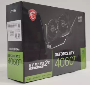 MSI Gaming GeForce RTX 4060 Ti Ventus 8GB GDRR6 Extreme Clock: 2580 MHz HDMI/DP - Picture 1 of 5