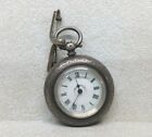 Antique 800 Silver Open Face Pocket Watch 36.5mm Diameter #11630