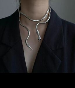 Women Medusa Snake bendable Necklace Choker or Bracelet 