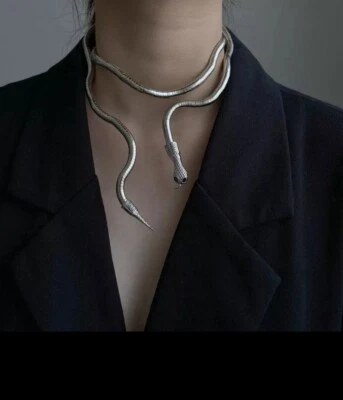 Mujer Medusa Serpiente Plegable Collar Gargantilla o Pulsera  Foto 1 de 4