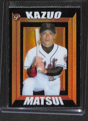 2004 Topps Pristine Gold Refractor #121 Kazuo Matsui No 41 of 41 - Image 1 of 2