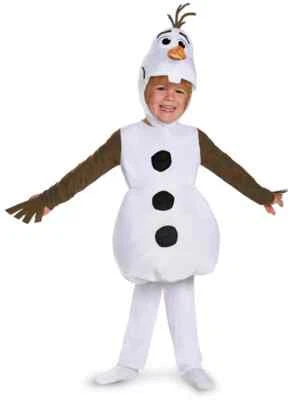 Olaf Niño Pequeño Clásico Disney Muñeco de Nieve Congelado Vestido Elegante Halloween Niño Disfraz Foto 1 de 2