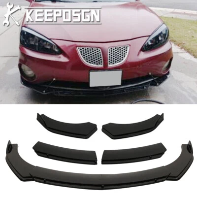 Gloss Black Front Bumper Lip Splitter Spoiler Lower Chin For Pontiac Grand Prix - Image 1 of 4