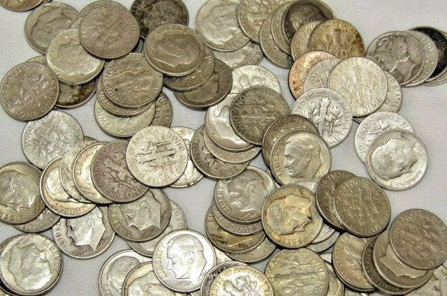 Junk Silver $1 One Dollar Face Value 90% Silver Dimes - FREE SHIPPING - Image 1 of 1