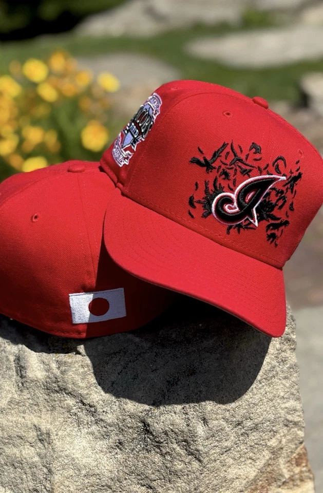 New Era Cleveland Fitted Hat “Itachi’s Crows” 7 1/2 Clippers Naruto Bred Cement - Image 1 of 4