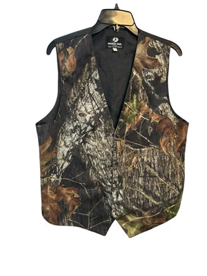 Esmoquin Mossy Oak por Esmoquin de Colores Brillantes Para Hombre Mediano Camuflaje 4 Botones Chaleco Foto 1 de 4