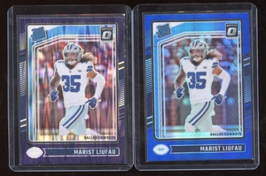 2024 Panini Donruss Optic - Rated Rookie Marist Liufau #273 Blue Purple Prizm - Bild 1 von 5