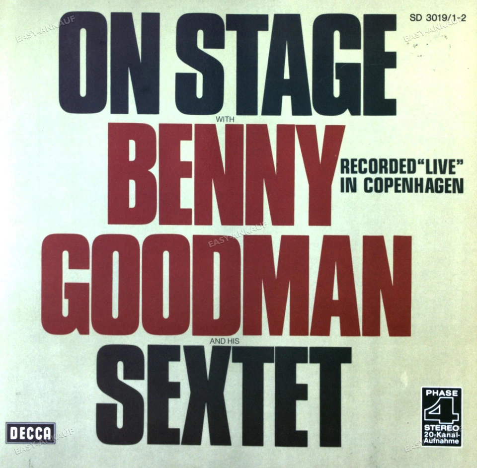 Benny Goodman Sextet - On Stages (Recorded "Live" In Copenhagen) 2LP 1972 '* - Image 1 of 1