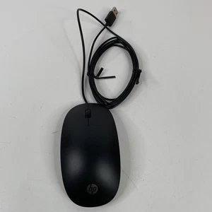 HP Wired Mouse TPC-C002M Black USB Computer Mouse - Picture 1 of 6