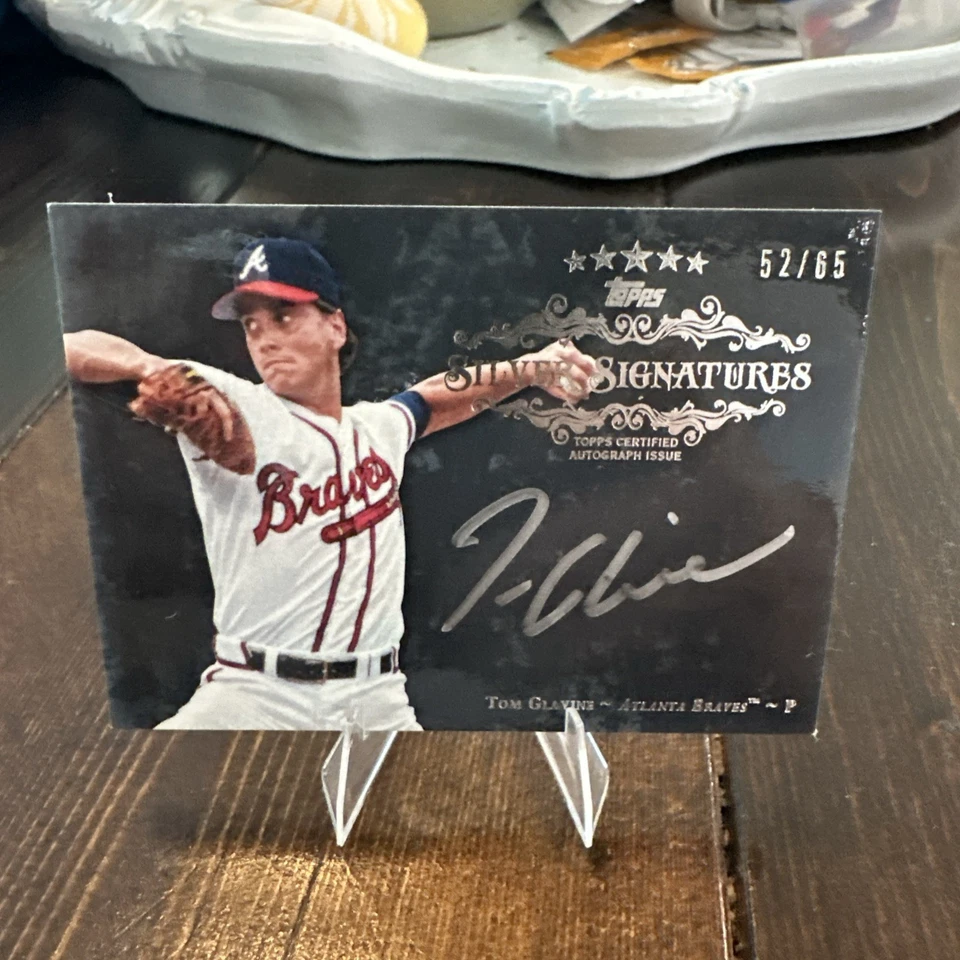 2013 Topps Five Star Signature Tom Glavine #/65 Silver Signatures - Image 1 of 4