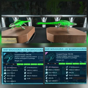 MOSA MONSTER TOP STATUS BABY PAIR ARK ASCENDED PVE OFFICIAL PC/XBOX/PS5 - Picture 1 of 4