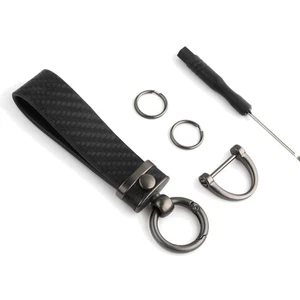Stilvoller Mikrofaser Schlüsselanhänger mit Schlüsselring Clip für Autos - Bild 1 von 2