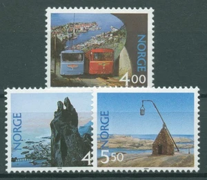 Norwegen 1994 Tourismus Bergbahn Felsen 1156/58 postfrisch - Picture 1 of 1