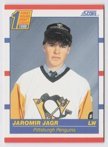 1990-91 Score First Round Draft Choice Jaromir Jagr #428 (RC) PITTSBURGH PENGUIN - Picture 1 of 2