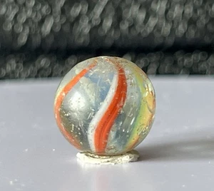 Antiguo Peewee Fantasma Alemán Filamento Núcleo Vidrio Pontiles Hecho a Mano Mármol #253 - Imagen 1 de 15