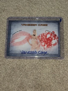 Vanessa Cage Collectors Expo Autograph Signed Kiss Card Model #1 - Picture 1 of 1