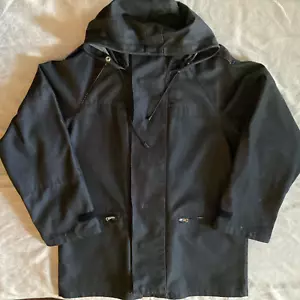 A.P.C. Vintage Y2K Denim Parka Jacket Made In France L Black - Picture 1 of 15