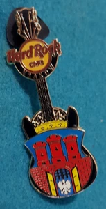 KRAKOW CITY COAT OF ARMS SHIELD CREST RED CASTLE GATE GUITAR Hard Rock Cafe PIN - Picture 1 of 1