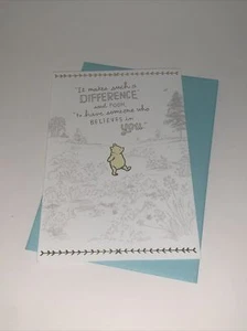 Tarjeta de agradecimiento Hallmark Disney Winnie The Pooh: maestro especial cree en ti - Imagen 1 de 7