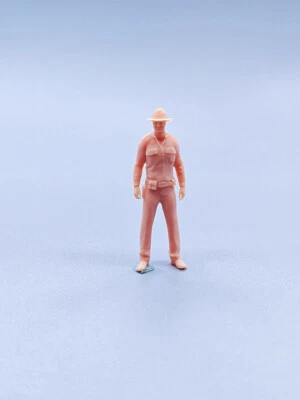 1/43 1/64 Policía Miniatura Modelo Escena Accesorios Vehículo Juguetes Usar Gafas de Sol Foto 1 de 4