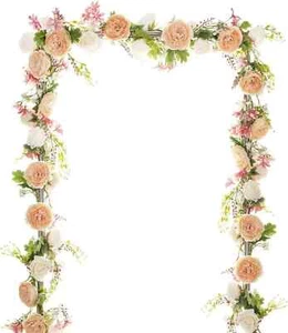 6 Ft Artificial Peony Garland Flowers, Floral Greenery Garland Rose Flower - Picture 1 of 3