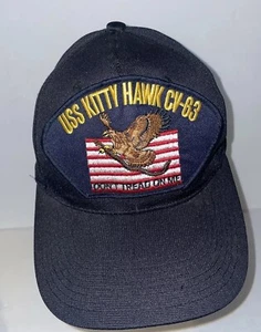 USS Kitty Hawk CV-63 Negro Ajustable Snapback Bordado Gorra Sombrero Don’t Tread - Imagen 1 de 9