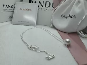 PANDORA Treated Freshwater Cultured Pearl Collier Necklace 45cm/ 17.7 in - Picture 1 of 5