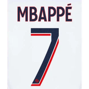 PSG 2023/24 Away Mbappe #7 Youth Jersey Name Set - Picture 1 of 1