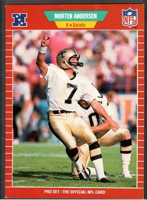1989 Pro Set #261 Morten Andersen - Image 1 of 2