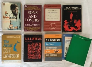 D.H. Lawrence - Vintage 9 Paperback Book Lot - Critical Collection - Picture 1 of 10