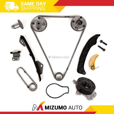 Timing Chain Kit VVT Gears Water Pump Fit 08-15 Toyota Scion Pontiac 1.8 2ZRFE - Image 1 of 4