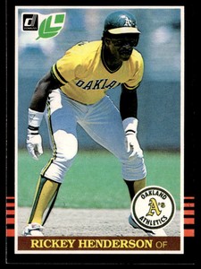 1985 Leaf #208 Rickey Henderson   Baseball