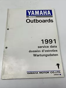 VINTAGE YAMAHA OUTBOARD MOTOR 1991 SERVICE MANUAL WORKSHOP DATA BOAT - Picture 1 of 13