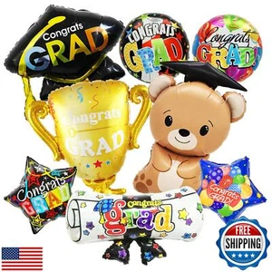 8 Pcs Graduation Balloons Class of 2025 Congrats Grad Foil Balloons Kindergar - Picture 1 of 5
