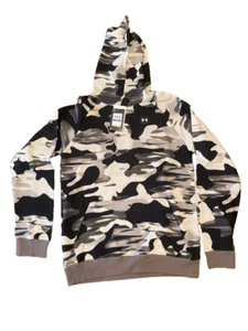 Under Armour Rival Fleece Printed HD Hoodie Black Long Sleeve XLarge - Picture 1 of 3