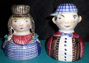 Vintage Porcelain/Ceramic Figural Candle Holders Marked Made in Italy 66/16 R1 - Picture 1 of 1